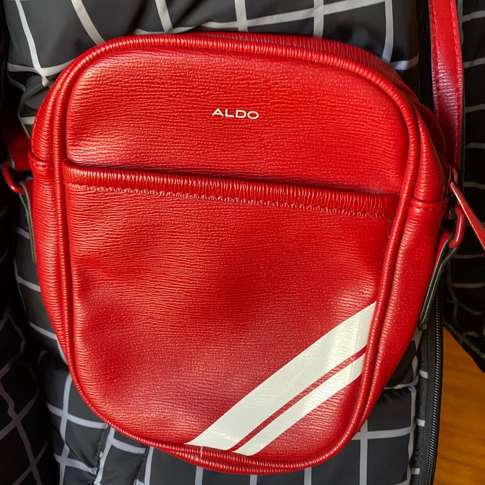 ALDO RED OVER SHOULDER BAG